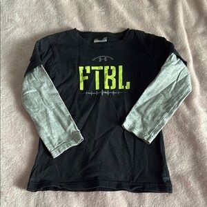 Under Armour Black and Gray Long Sleeve Tee